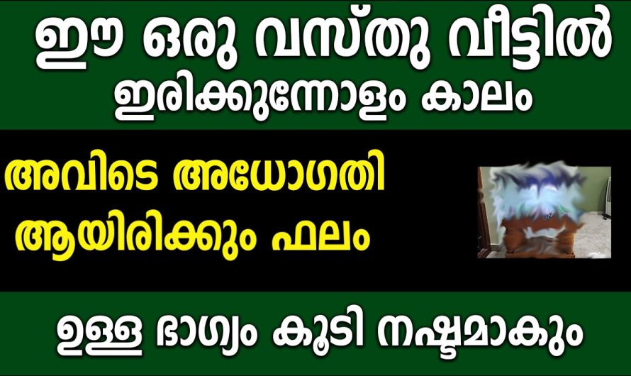 ഈ ഒരു അബദ്ധം അറിയാതെപോലും ചെയ്യരുതേ ഉള്ള ഭാഗ്യം കൂടി നഷ്ടമാകും