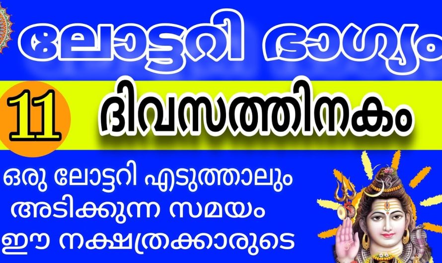 തീർച്ചയായും നവംബറിൽ ഇവർക്ക് ലോട്ടറി അടിച്ചിരിക്കും
