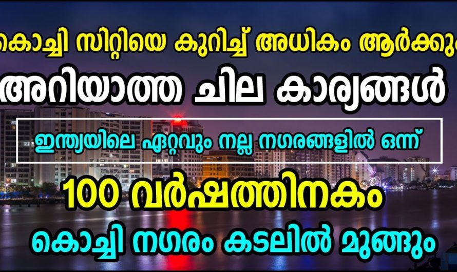 100 വര്‍ഷത്തിനുള്ളില്‍ കൊച്ചി നഗരം കടലില്‍ മുങ്ങും | പഠന റിപ്പോര്‍ട്ട്