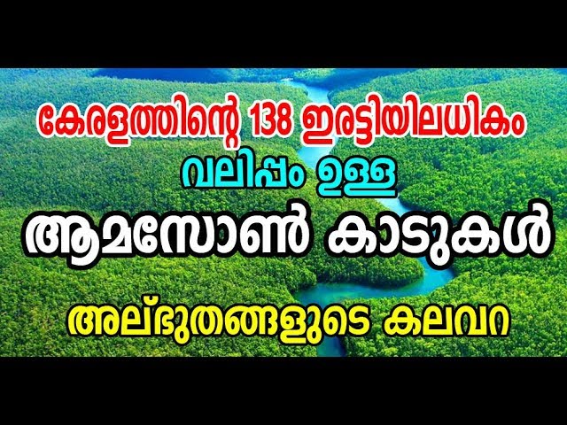 അത്ഭുതം നിറഞ്ഞ ആമസോണ്‍ കാടുകള്‍ |