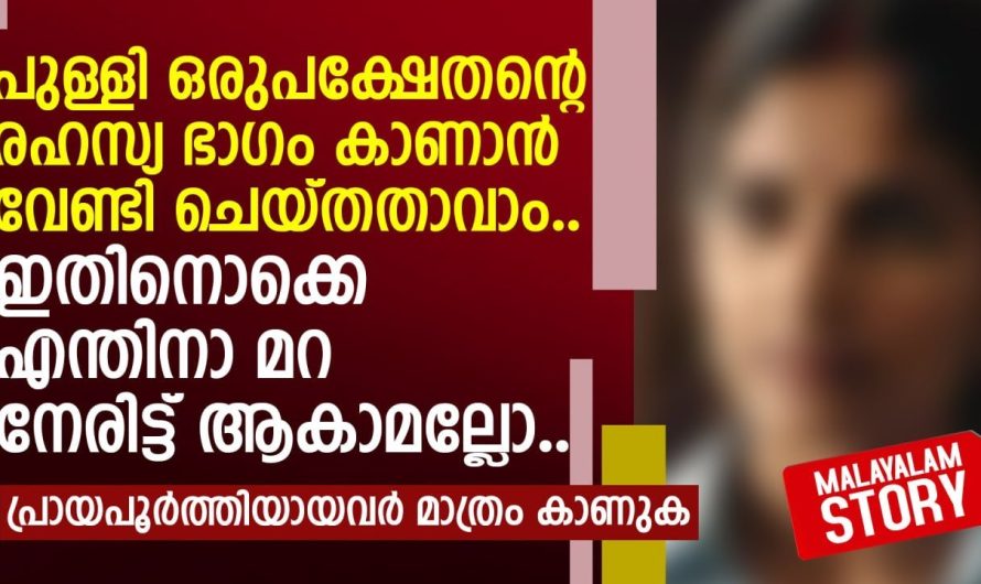 പുള്ളി ഒരുപക്ഷേ തന്റെ ര..ഹ..സ്യ.. ഭാ.ഗം കാണാൻ വേണ്ടി ചെയ്തതാവാം