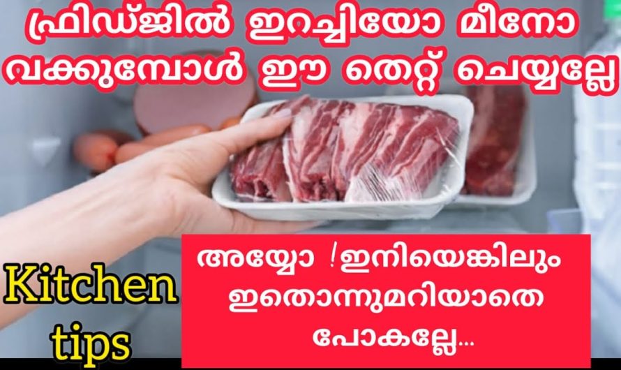 ഫ്രിഡ്ജിൽ ഇറച്ചിയോ മിനോ വക്കുമ്പോൾ ഇങ്ങനെ ചെയ്യല്ലേ | ഇതറിയാതെ പോകല്ലേ
