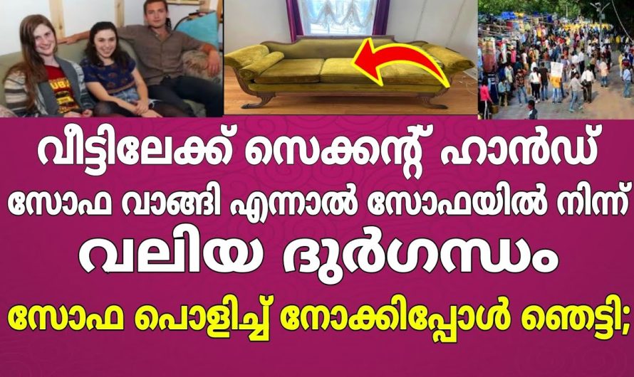 വീട്ടിലേക്ക് സെക്കൻഡ് ഹാൻഡ് സോഫ  വാങ്ങി പിന്നീട് സംഭവിച്ചത്