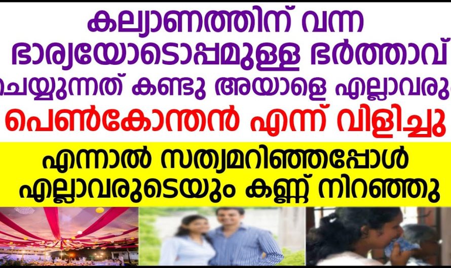 കല്യാണത്തിന് വന്ന ഭർത്താവിനെ പെൺകോന്തൻ എന്ന് വിളിച്ചു. സത്യമറിഞ്ഞപ്പോൾ എല്ലാവരുടെയും കണ്ണ് നിറഞ്ഞു