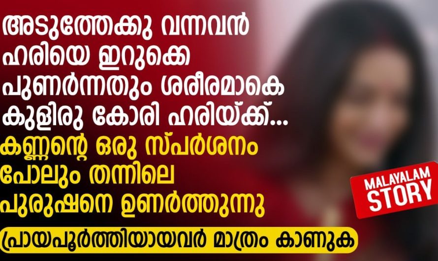 അടുത്തേക്കു വന്നവൻ ഹരിയെ ഇറുക്കെ പുണർന്നതും ശരീരമാകെ കുളിരു കോരി ഹരിയ്ക്ക്