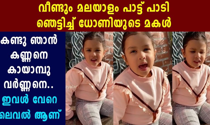 വീണ്ടും മലയാളം പാട്ടുപാടി ഞെട്ടിച്ചു ദോണിയുടെ മകൾ