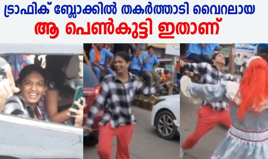 ട്രാഫിക് ബ്ലോക്കിൽ തകർത്താടി വൈറലായ ആ പെൺകുട്ടി ഇതാണ് , വീഡിയോ വൈറലാകുന്നു !!!