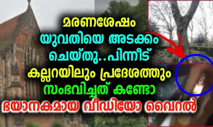യുവതിയെ അടക്കം ചെയ്തു പിന്നീട് കല്ലറയിലും പ്രദേശത്തും സംഭവിച്ചത് കണ്ടോ