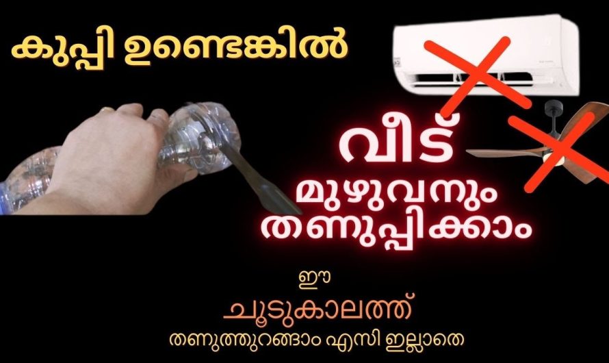 കുപ്പി ഉണ്ടെങ്കിൽ ചൂടുകാലത്ത് വീട് മുഴുവനും തണുപ്പിക്കാം