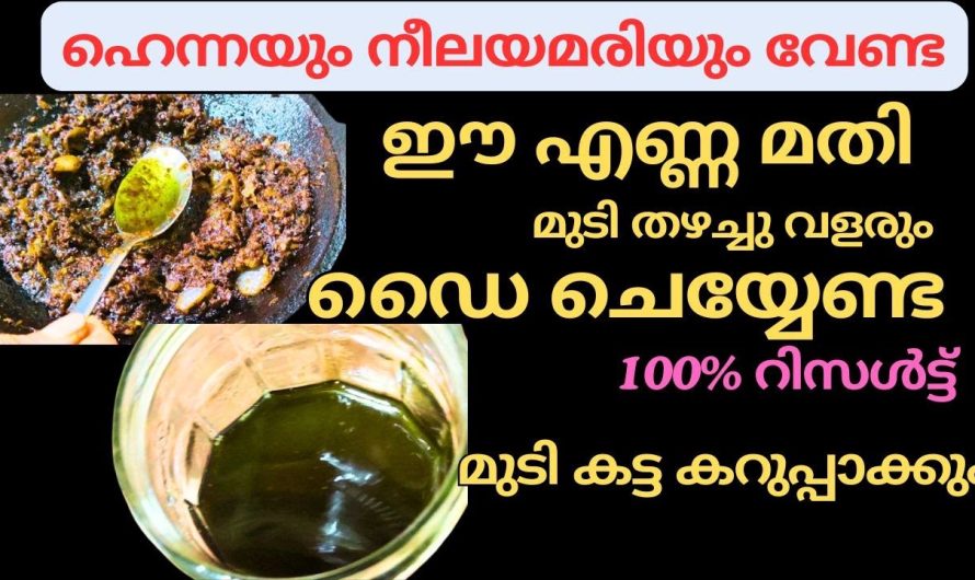 Hair dye oilഎത്ര നരച്ച മുടിയും കട്ട കറുപ്പാക്കാം