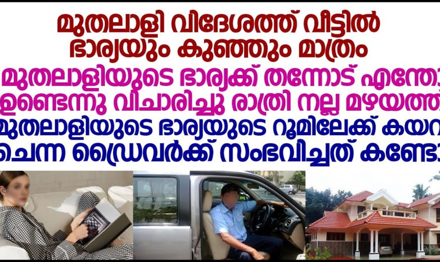 മുതലാളിയുടെ ഭാര്യക്ക് തന്നോട് എന്തോ ഉണ്ടെന്നു വിചാരിച്ചു പോയ ഡ്രൈവർക്ക് സംഭവിച്ചത് കണ്ടോ