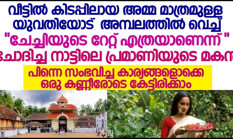 അമ്പലത്ത് മുറ്റത്ത് വെച്ച് ചേച്ചിയുടെ റേറ്റ് എത്ര എന്ന് ചോദിച്ചവനോടെ ഈ യുവതി ചെയ്തത് കണ്ടോ