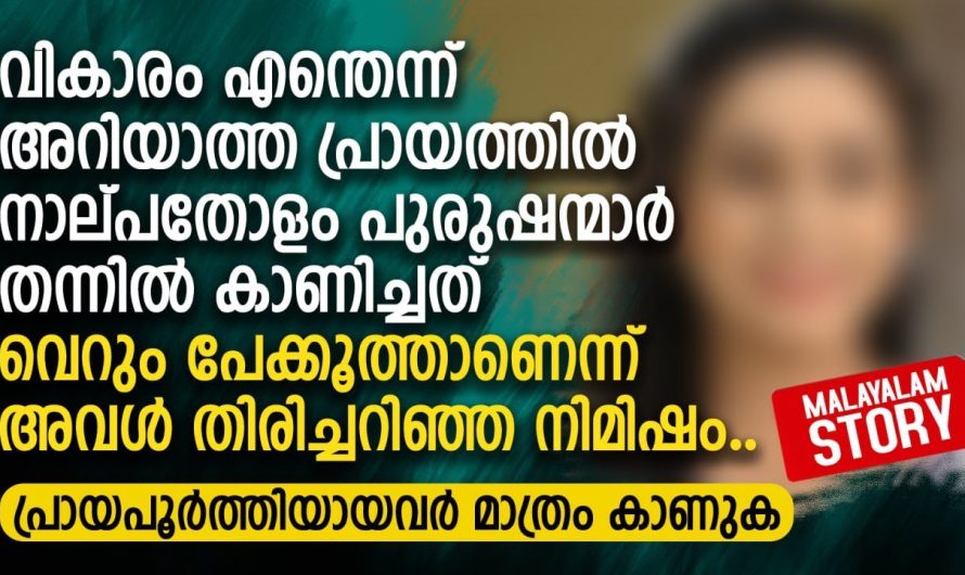 അറിയാത്ത പ്രായത്തിൽ നാല്പതോളം പുരുഷന്മാർ തന്നിൽ കാണിച്ചത് വെറും പേക്കൂത്താണെന്ന്