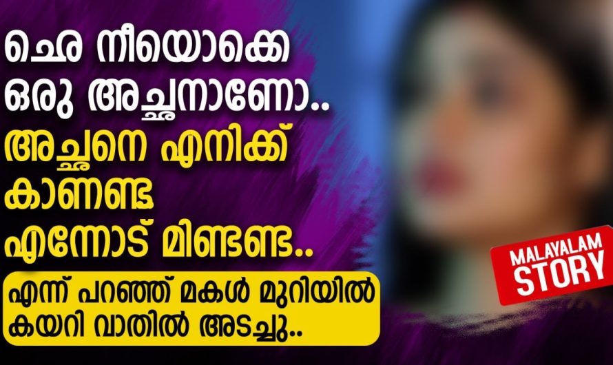 ഛെ നീയൊക്കെ ഒരു അച്ഛനാണോ.. അച്ഛനെ എനിക്ക് കാണണ്ട..
