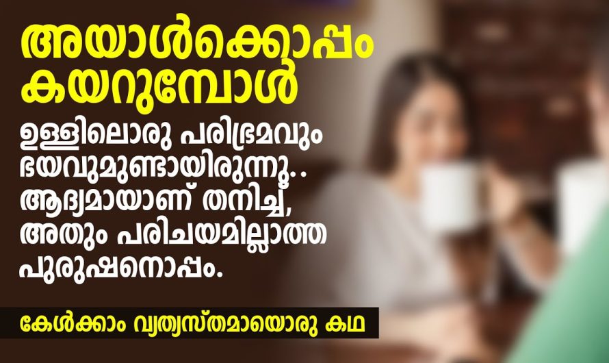 ആദ്യമായാണ് തനിച്ച്, അതും പരിചയമില്ലാത്ത പുരുഷനൊപ്പം
