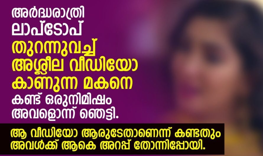 അർദ്ധരാത്രി അ..ശ്ലീ..ല.. വീഡിയോ കാണുന്ന മകനെ കണ്ട് ഒരുനിമിഷം അവളൊന്ന് ഞെട്ടി